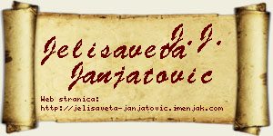 Jelisaveta Janjatović vizit kartica
